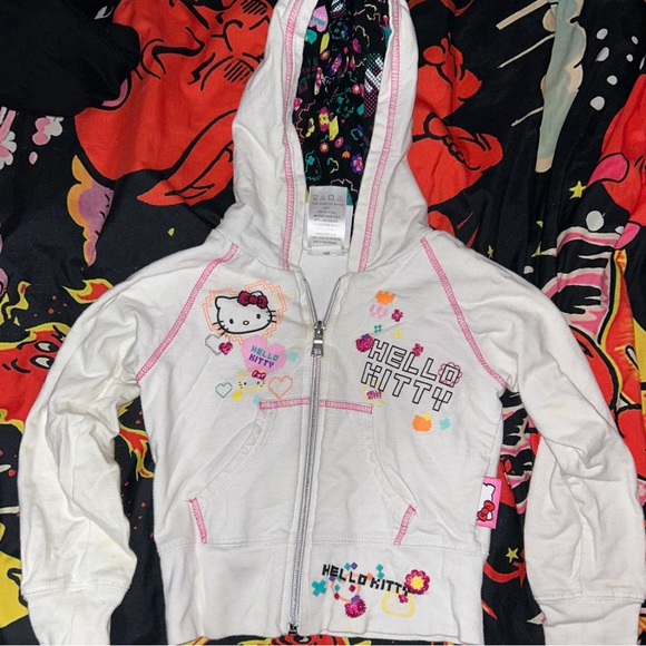 Hello Kitty White Kids Hoodie - Picture 1 of 6